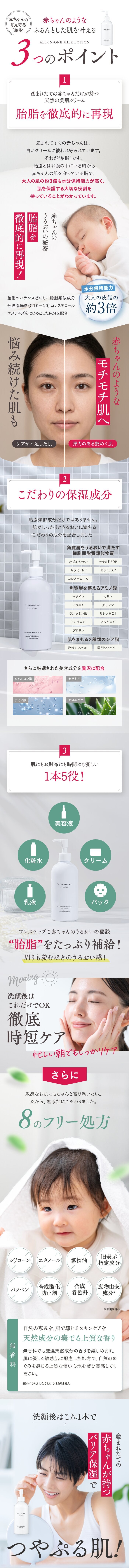 オールインワンミルクローション